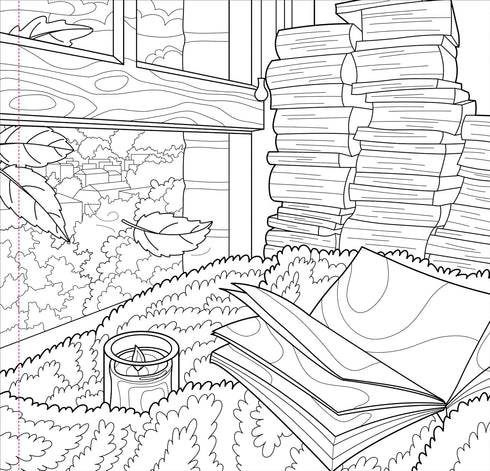 AUTUMN DREAMS ADULT COLORING BOOK - PETER PAUPER PRESS, INC.